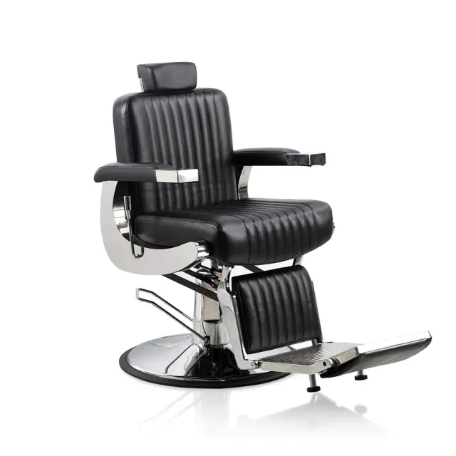 Mobilier by Gouiran Teramo fauteuil barbier noir vintage