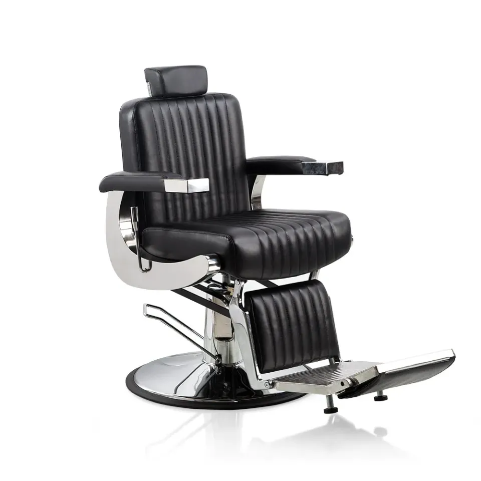 Mobilier by Gouiran Teramo fauteuil barbier noir vintage