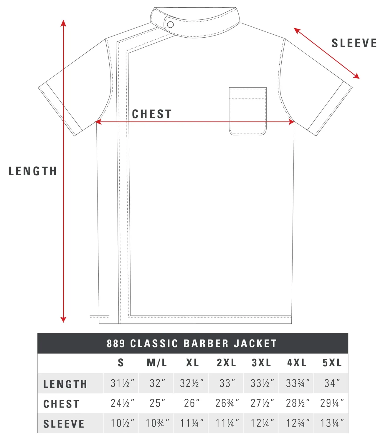 Betty Dain Classic Barber Jacket veste de barbier