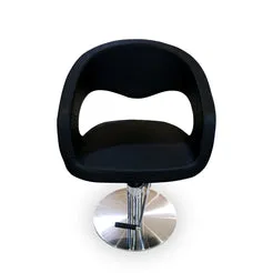 Gouiran Signature Velgano fauteuil de coiffure noir base ronde