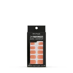 Beautélive kit faux ongles adhésifs x24 sans colle