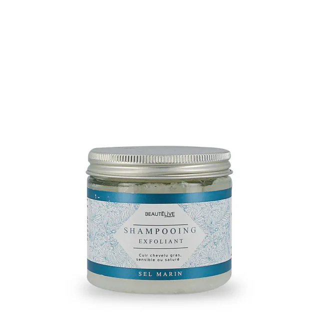 Beautélive shampoing exfoliant sel marin 200ml purifiant
