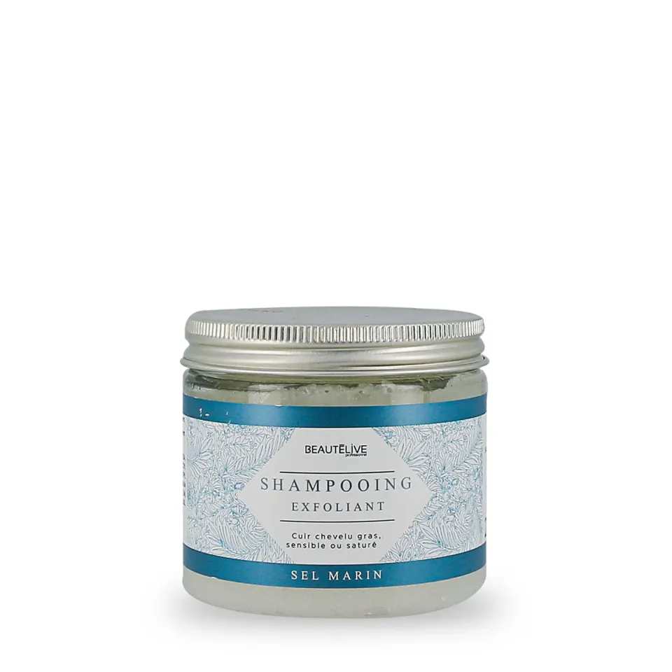 Beautélive shampoing exfoliant sel marin 200ml purifiant