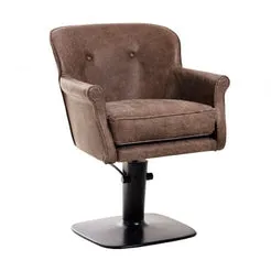 Maletti Lord Wellington fauteuil de coiffure vintage coussin amovible