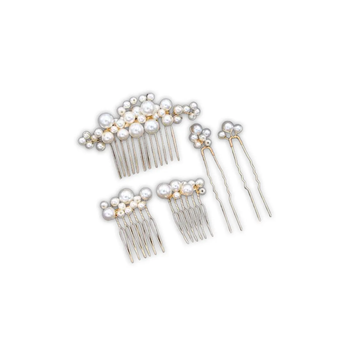 Beautélive Sofia set accessoires cheveux mariée 5 pièces perles