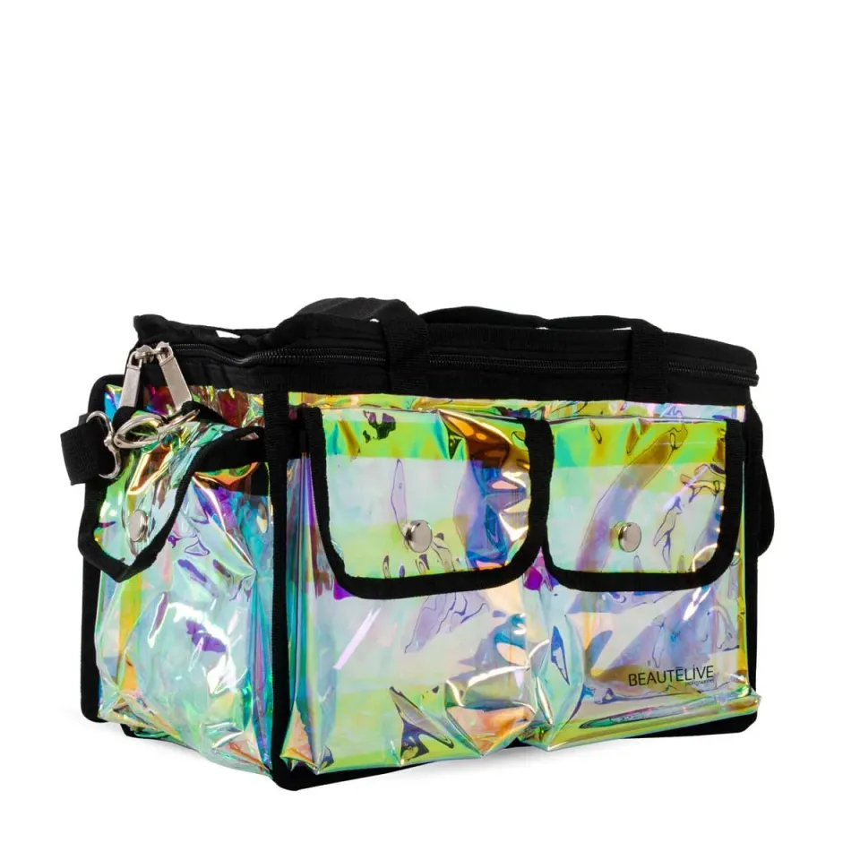 Beautélive Bruges sac holographique à poches maquillage