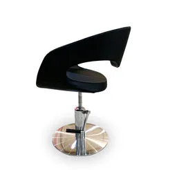 Gouiran Signature Velgano fauteuil de coiffure noir base ronde