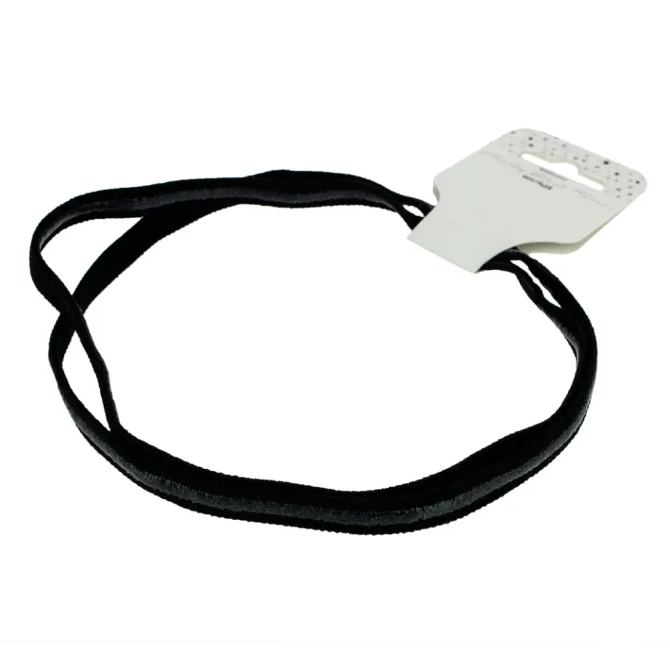 Gouiran Signature Headband Élastique Noir x2 Souple