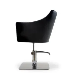 Mobilier By Gouiran Scopello Fauteuil Coiffure Noir Base Carrée