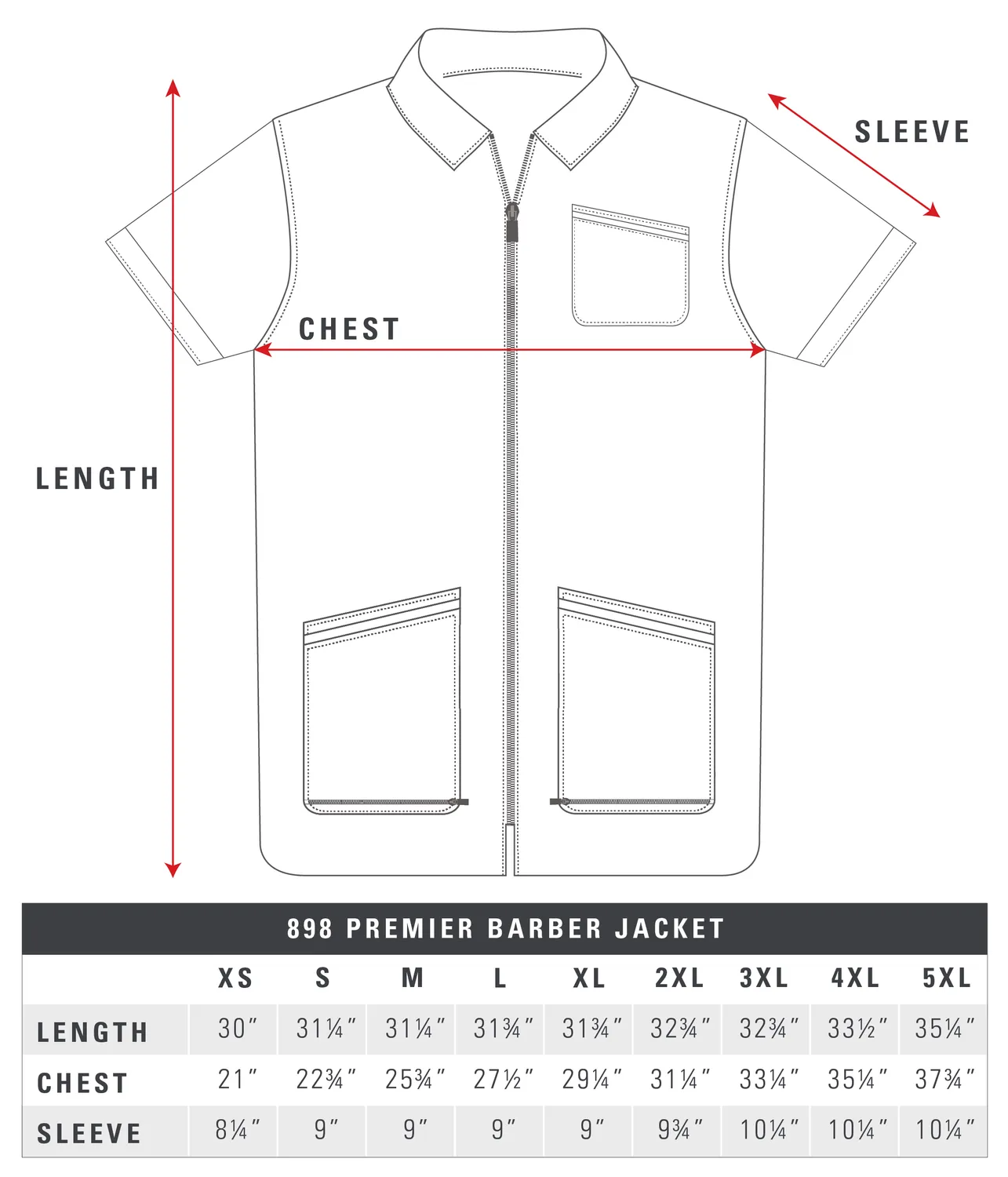 Betty Dain Premier Barber Jacket veste barbier pro