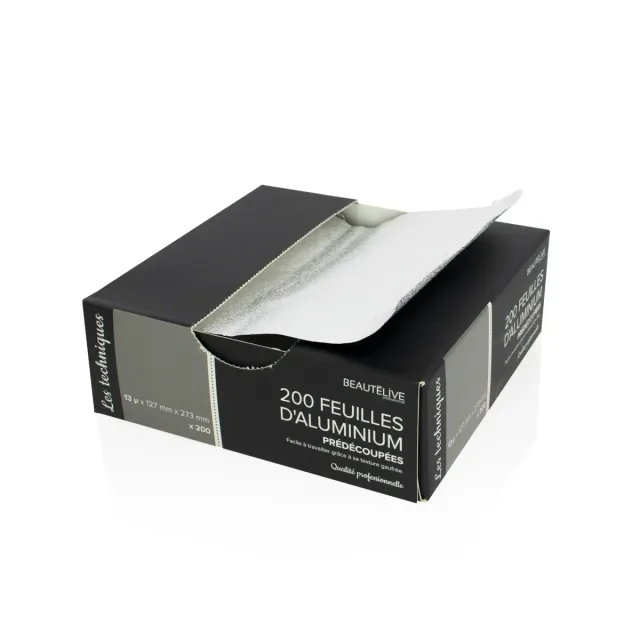 Gouiran Signature feuilles aluminium 127x273mm x200 mèches