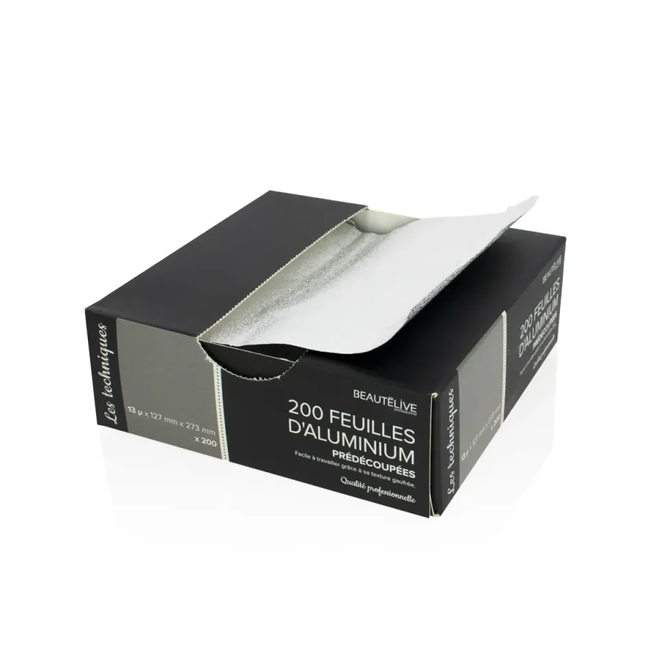 Gouiran Signature feuilles aluminium 127x273mm x200 mèches