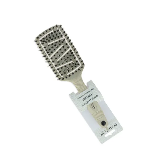 Beautélive brosse démêlante incurvée poils mixtes écologique