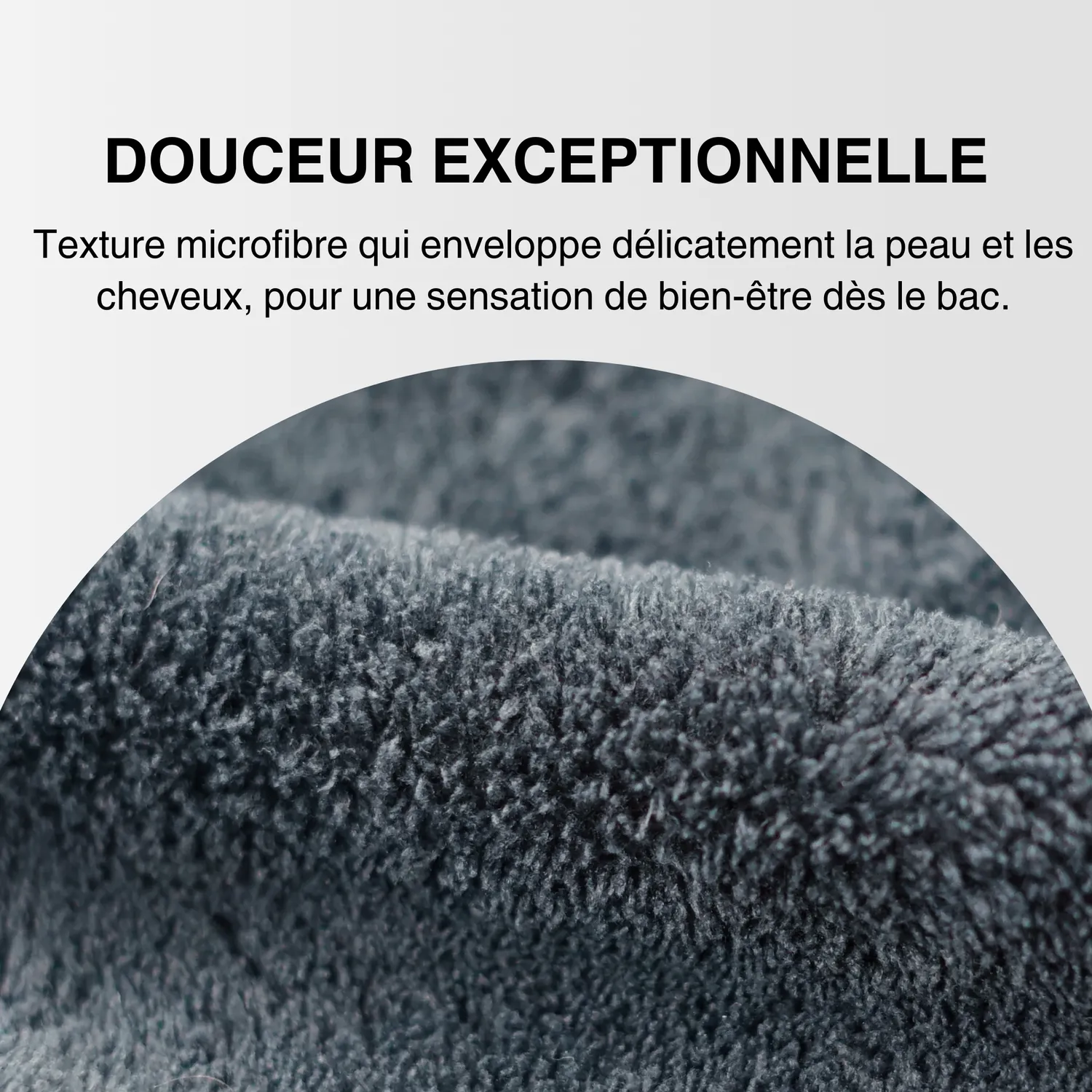 Fleanup Serviette Microfibre Noire 50x85 Lot 6 Absorbante