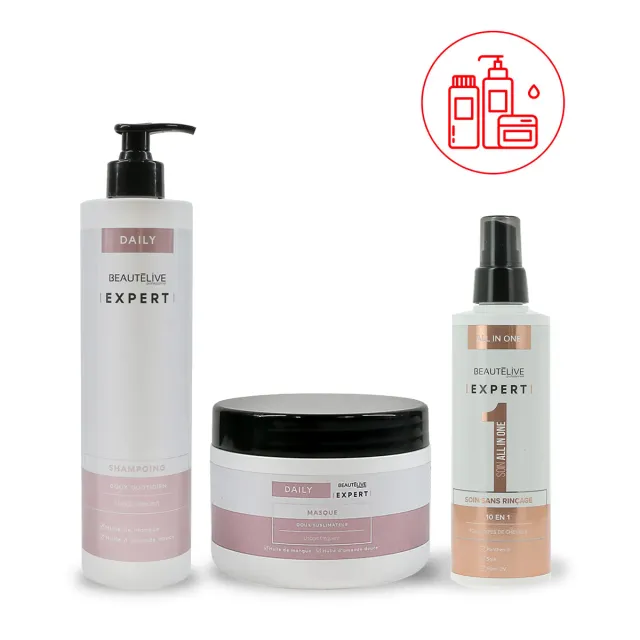 Beautélive Expert routine douceur 3 soins mangue amande