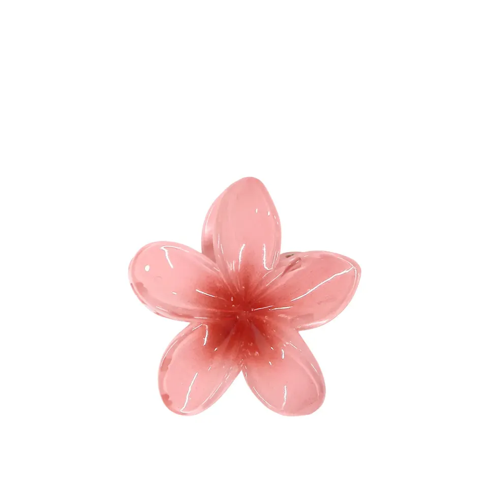 Beautélive Fleur Tropicale pince cheveux rose nacrée