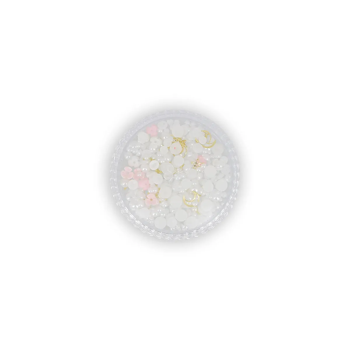 Beautélive décorations nail art 3D fleurs nacrées doré assortiment