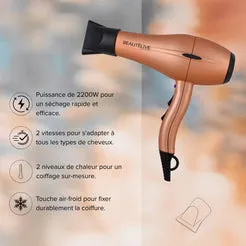 Gouiran Signature Golden Luxe sèche-cheveux 2200 W doré