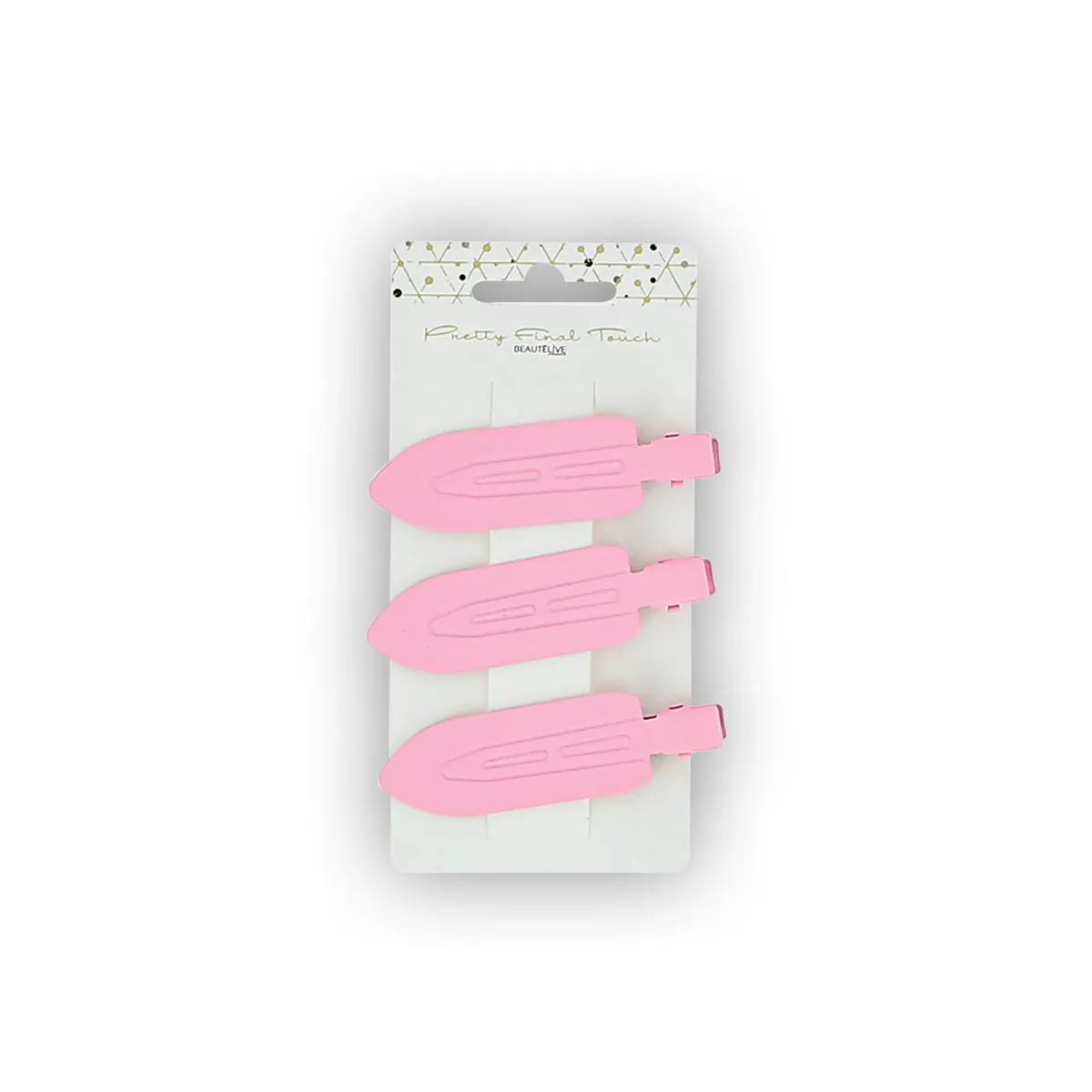 Beautélive Sans Pli pinces à cheveux roses x3 anti-traces