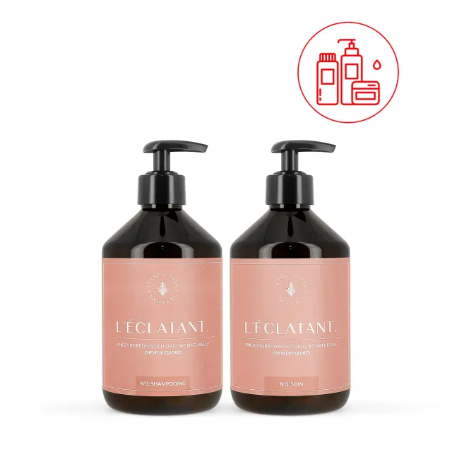 Terre d'Eden Eclatante routine cheveux rose karité 1000ml