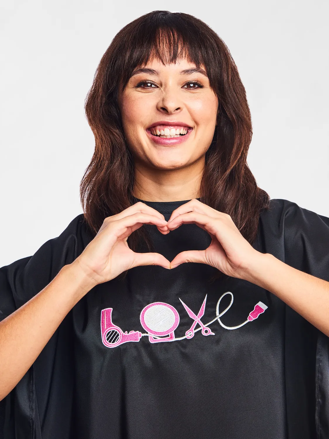 Betty Dain Love cape de coiffure imprimée