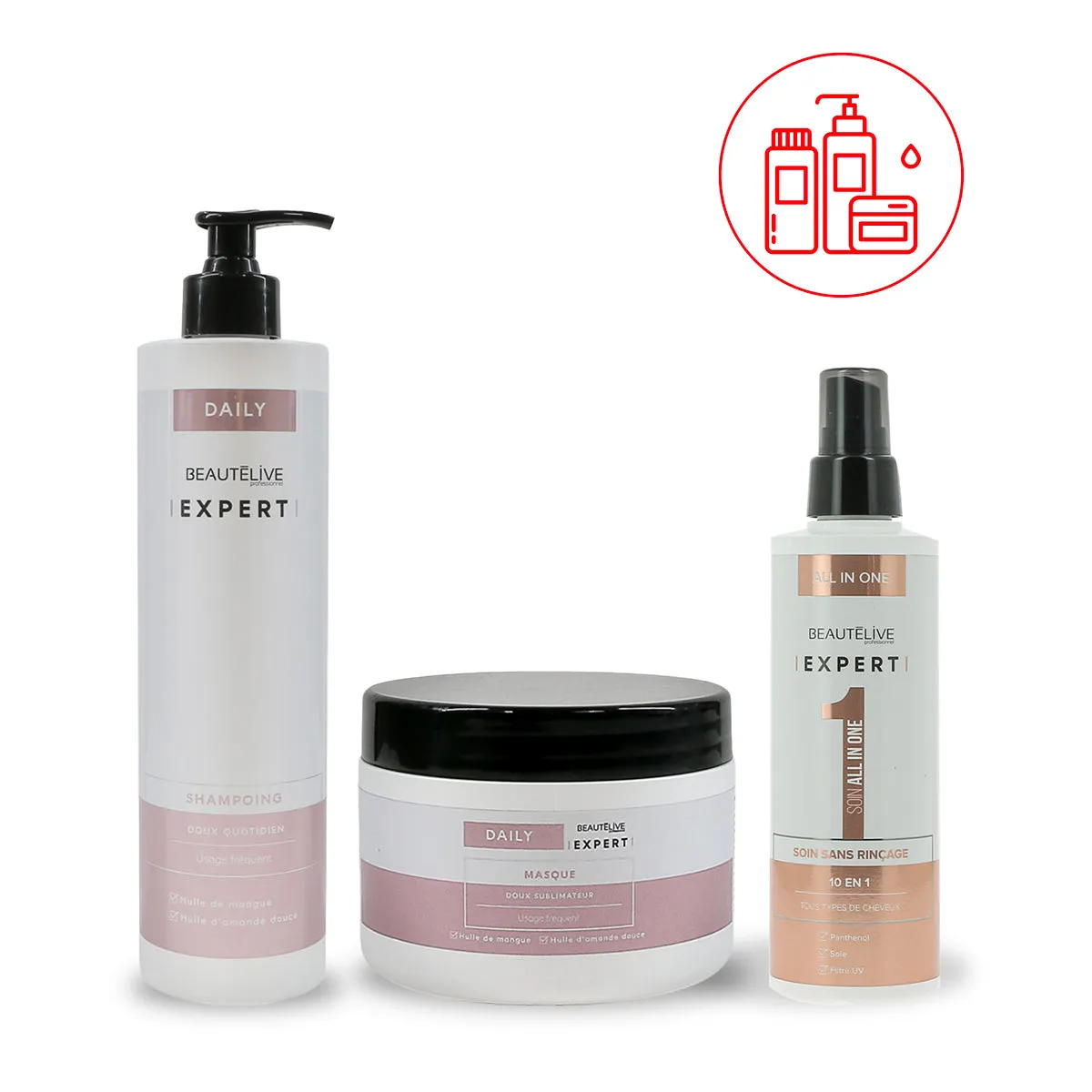 Beautélive Expert routine douceur 3 soins mangue amande