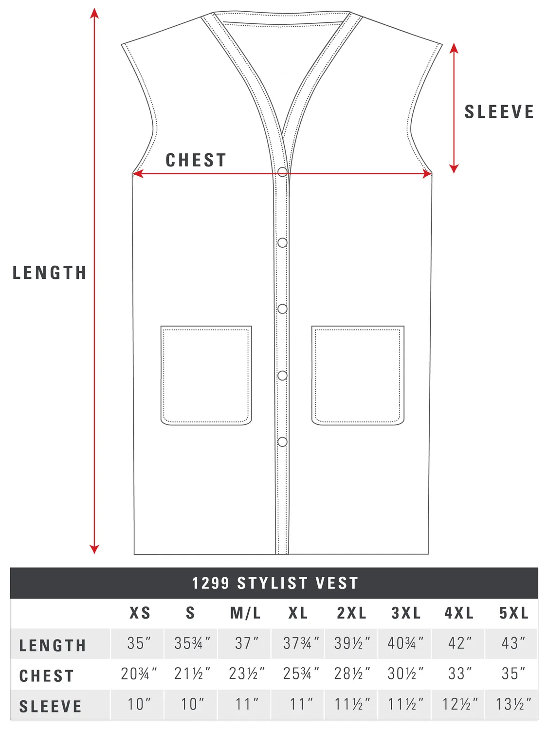 Betty Dain Stylist Vest gilet coiffeur professionnel