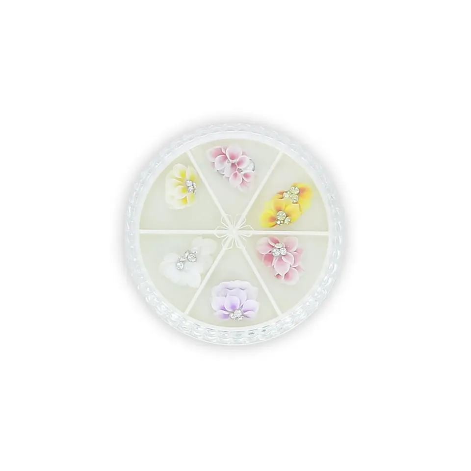Gouiran Signature Décoration nail art fleurs résine 3D