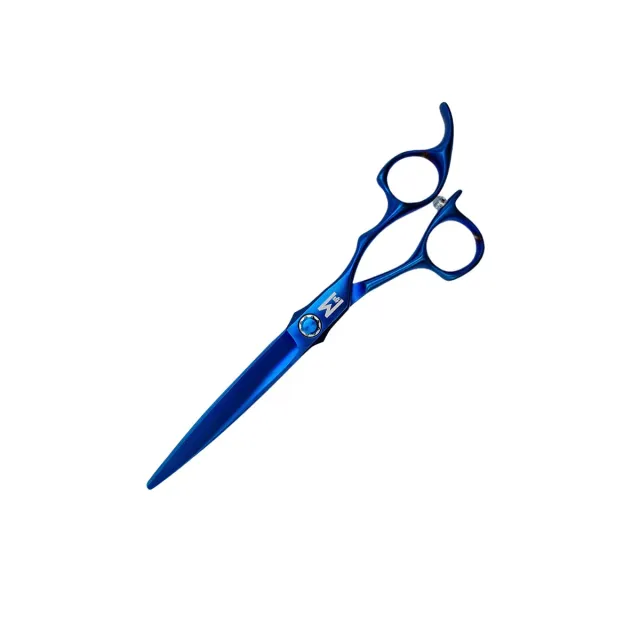 Mashiro Shakur Blue Titanium 6 ciseaux lame convexe