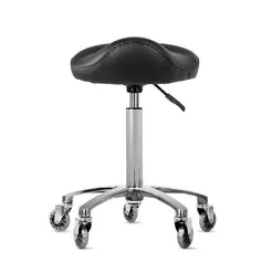 Beautélive Santo tabouret selle de cheval roues skate réglable