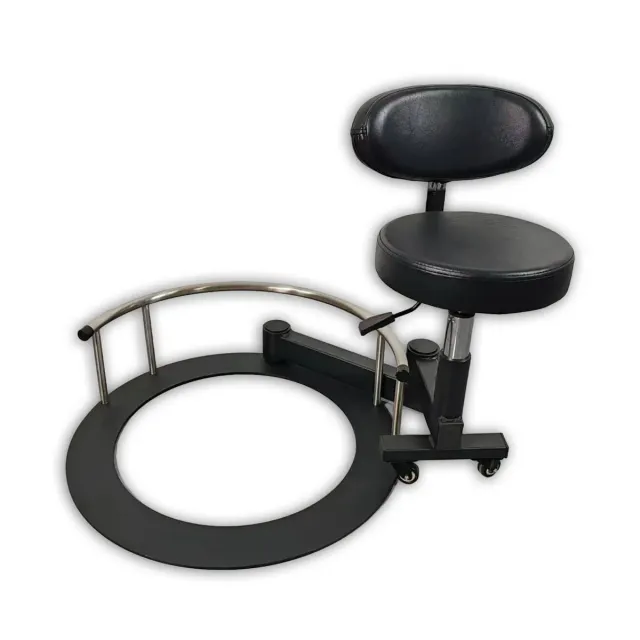Gouiran Signature VANO tabouret barbier avec socle rotatif