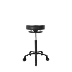 Mobilier By Gouiran Messina Tabouret Noir à Roulettes