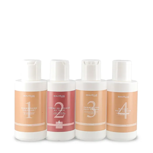 Beautélive Kit Lissage Tanin Coffret 4x100 ml disciplinant