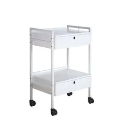 Gouiran Signature Trolley Blanc 2 Tiroirs à Roulettes