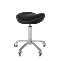 Beautélive Santo tabouret selle de cheval roues skate réglable