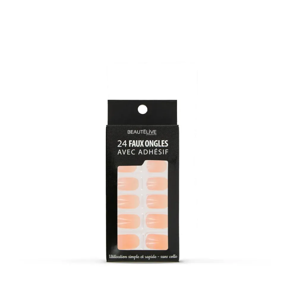 Beautélive kit faux ongles adhésifs x24 sans colle