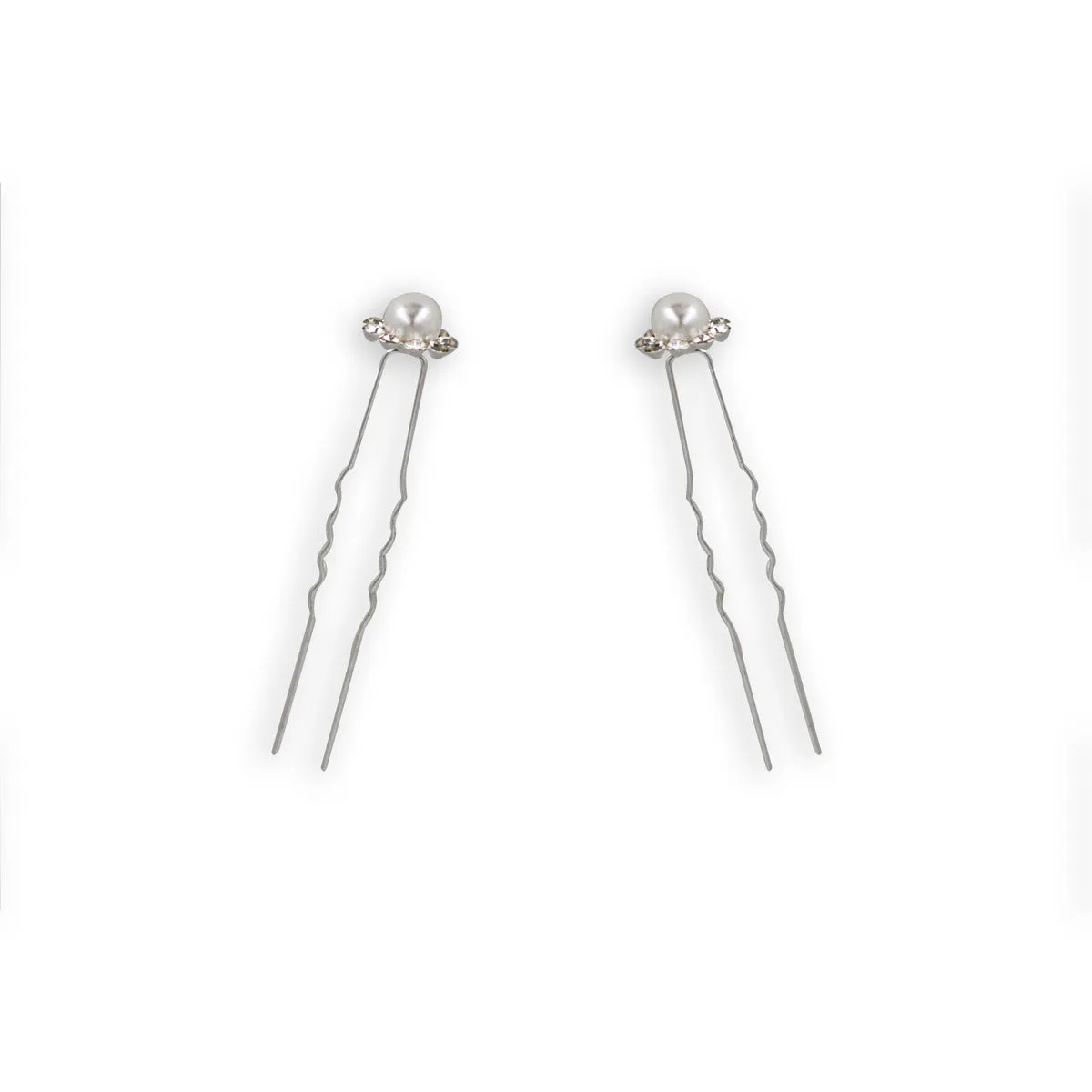 Gouiran Signature Ninon épingles mariée perles strass x2