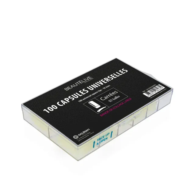 Beautélive Capsules ongles bande large x100 carré