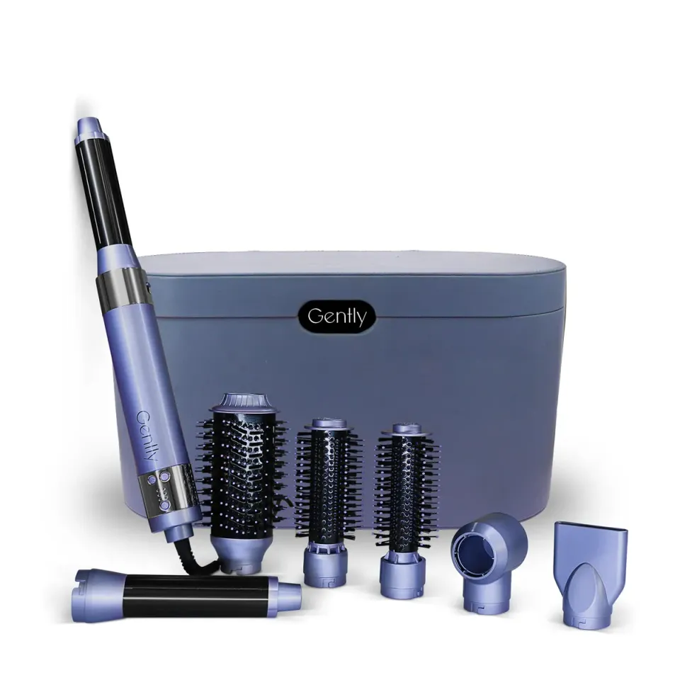 Gently Wonder-7 Brosse Coiffante 7 embouts céramique