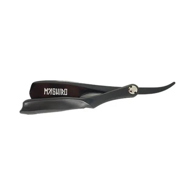 Mashiro Malcolm rasoir shavette noir lame interchangeable