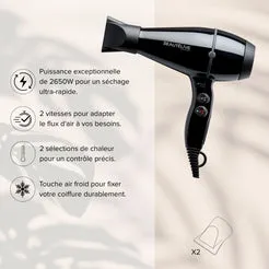 Gouiran Signature Superior sèche-cheveux noir 2650W 2 vitesses