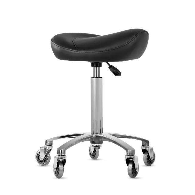Beautélive Santo tabouret selle de cheval roues skate réglable