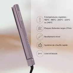 Gouiran Signature GLEAM STYLER Lisseur 2 en 1 professionnel