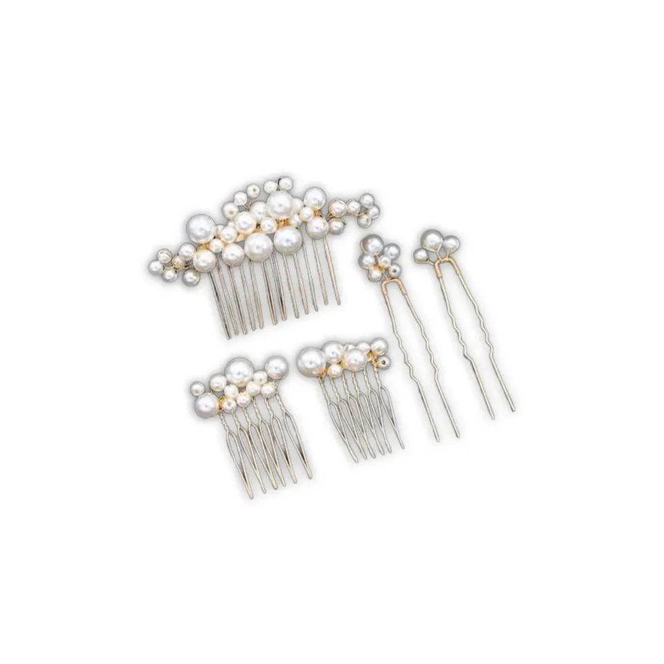 Beautélive Sofia set accessoires cheveux mariée 5 pièces perles