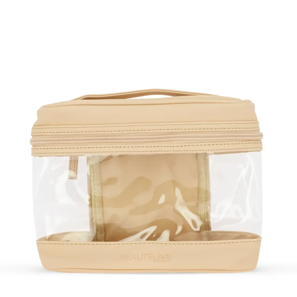 Gouiran Signature trousse PVC nude 29,5x19x10cm