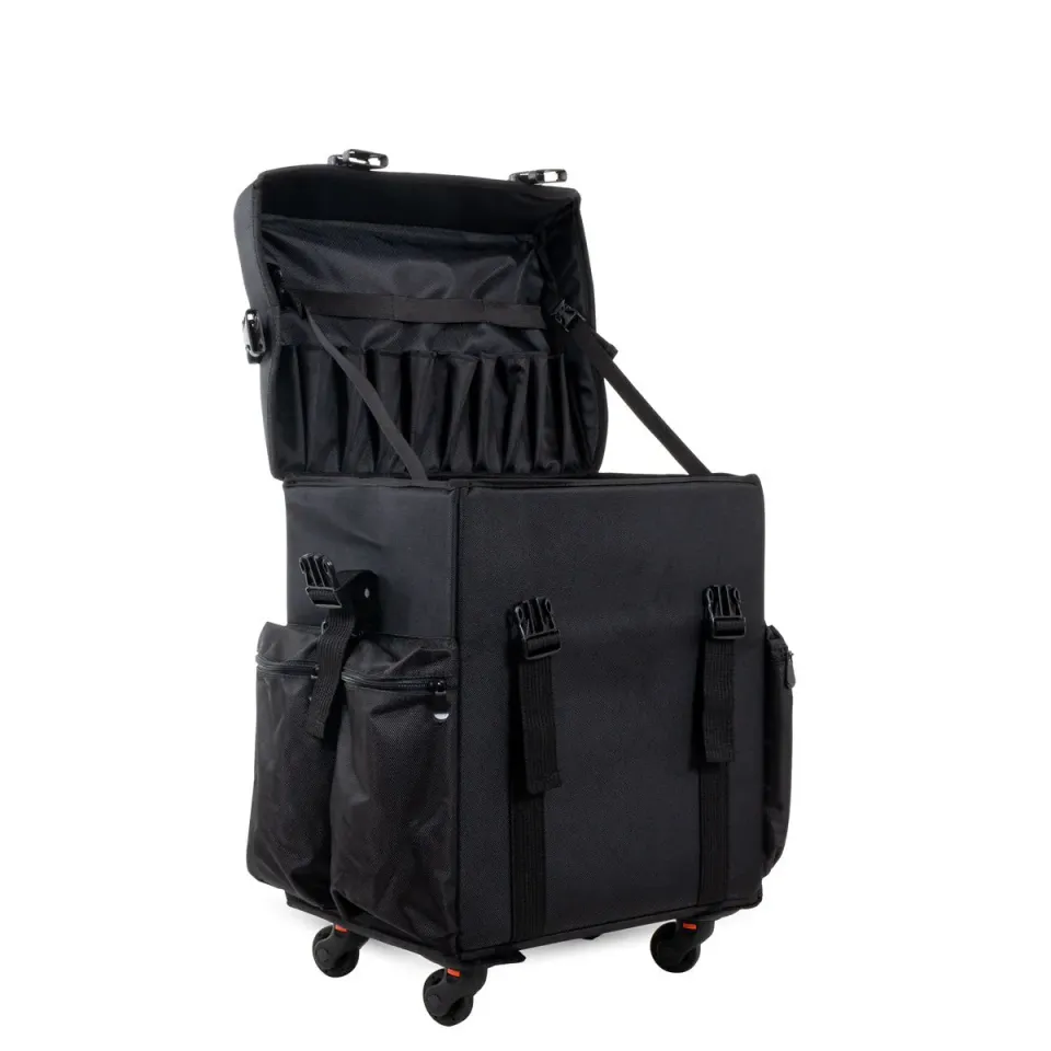 Mexico valise noire grand compartiment coiffure domicile