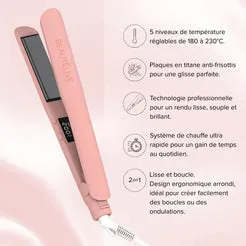 Gouiran Signature Smooth Styler Lisseur Rose Titane