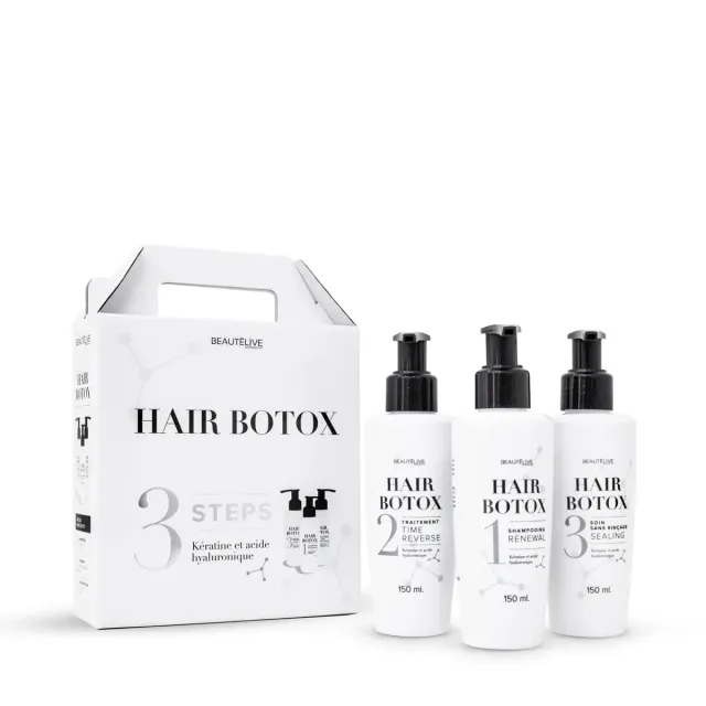 Beautélive Hair Botox kit 3 étapes 450 ml kératine
