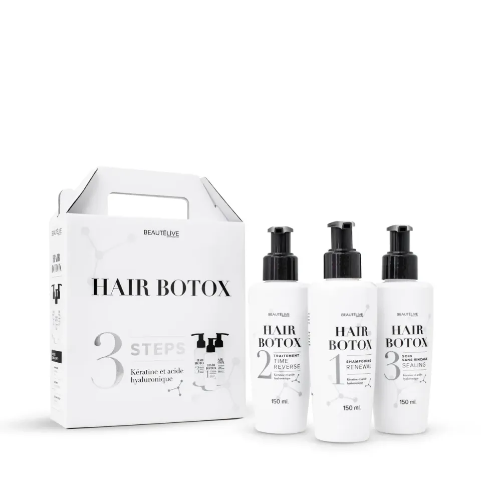 Beautélive Hair Botox kit 3 étapes 450 ml kératine