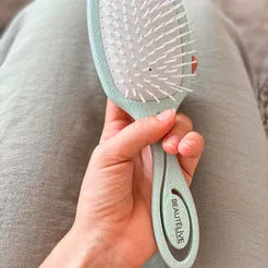 Beautélive brosse ovale pneumatique picots fibres de blé